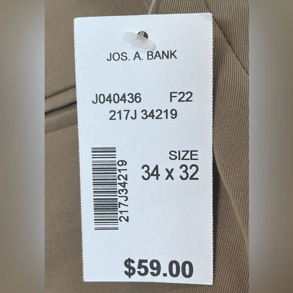 NWT Traveler Performance Tailored Fit Chinos Mens Size 34W X 32L - Picture 2 of 6